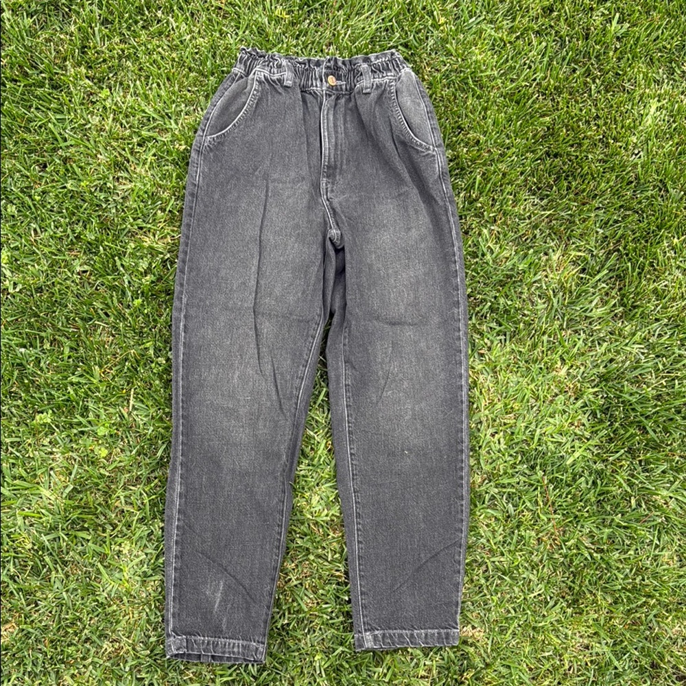 BDG Black Pull On Mom Jeans with Timeless Style